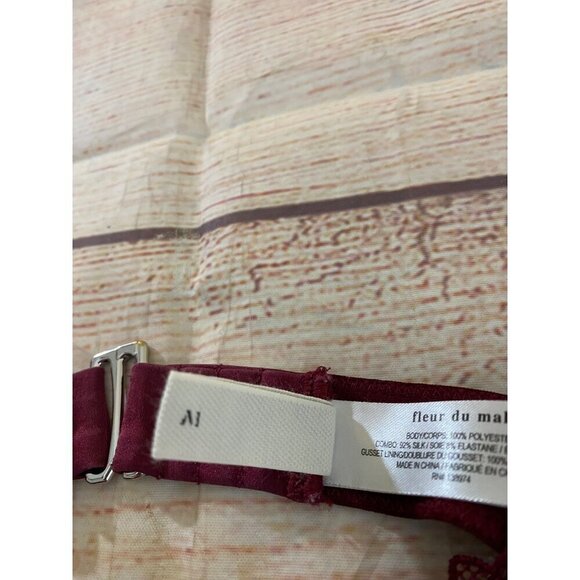 Fleur Du Mal Women's Rose Embroidery Luxury Body Suit - A1 - Picture 11 of 16